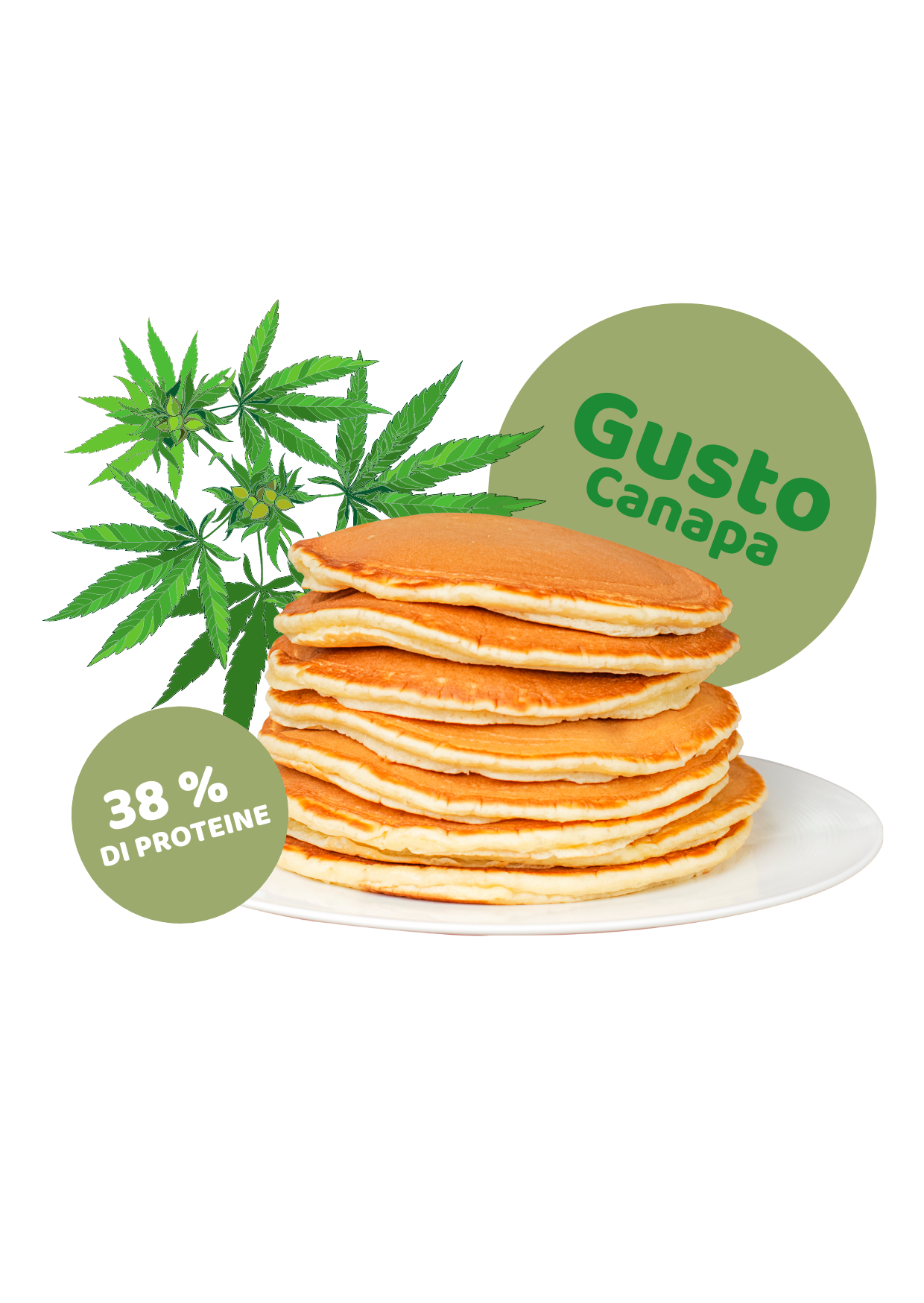 Preparato per Pancake IperProteico alla Canapa